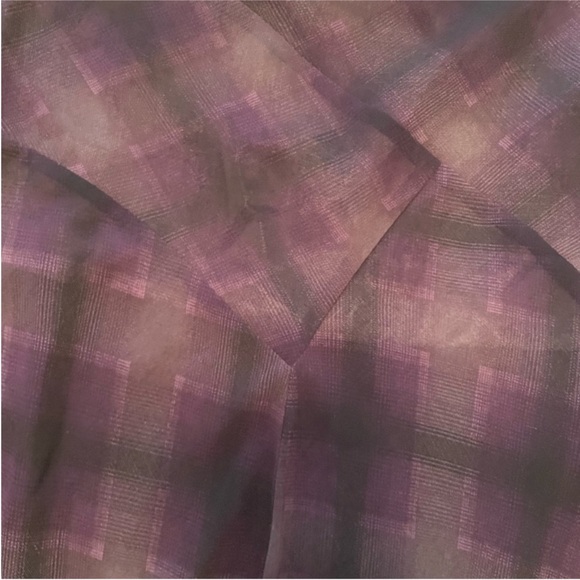 Ruff Hewn Purple Plaid Midi Skirt - Picture 8 of 12